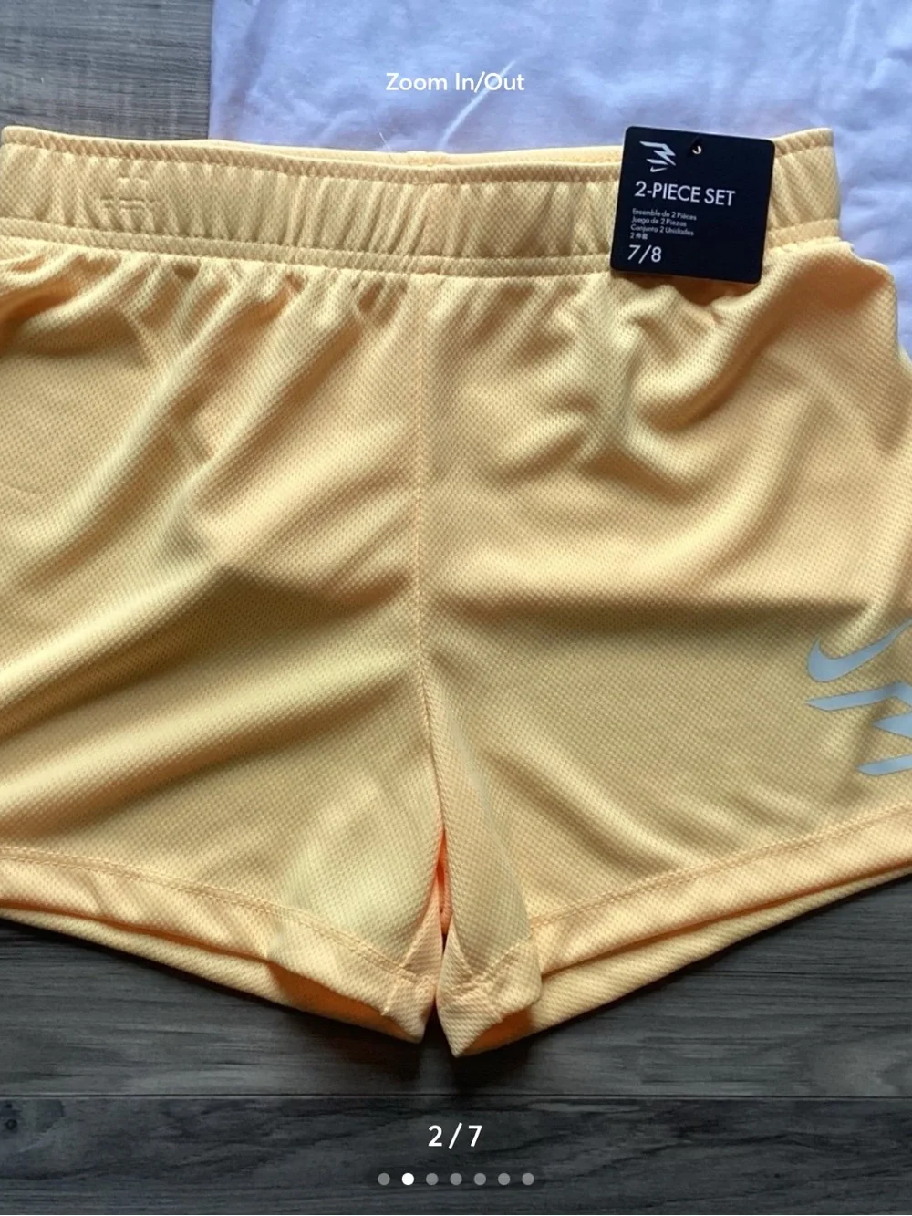 Nike Tee & Shorts set girls size 7/8(NWT) ~PRICE IS FIRM, NO OFFERS~ - Picture 2 of 5